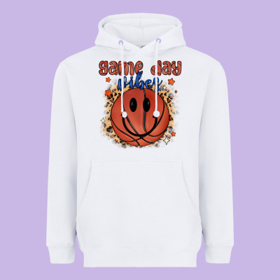 Game Day Vibes Heavyweight Hoodie Designed By Maliassmallbusiness