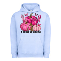 Pigment Grape Ice In October We Wear Pink with Pumpkin Urban Hoodie - texasbilliewilder
