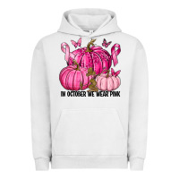 Pigment Lunar Rock In October We Wear Pink with Pumpkin Urban Hoodie - texasbilliewilder