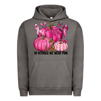 Pigment Tornado In October We Wear Pink with Pumpkin Urban Hoodie - texasbilliewilder