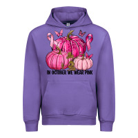 Tulip In October We Wear Pink with Pumpkin Urban Hoodie - texasbilliewilder