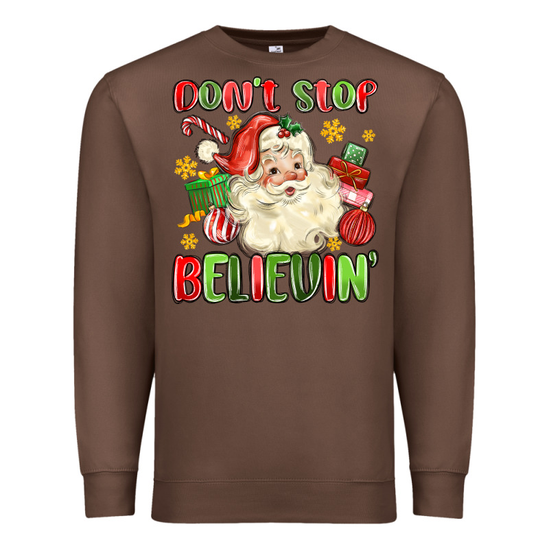 Don't Stop Believin' Premium Sweatshirt by MaliasSmallBusiness | Teevron