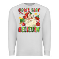 Dove Grey don't stop believin' Premium Sweatshirt - MaliasSmallBusiness
