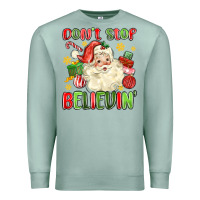 Seafoam don't stop believin' Premium Sweatshirt - MaliasSmallBusiness