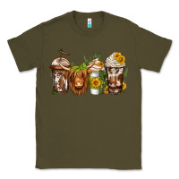 Army Green longhaired cow coffee Classic Tee - Jasminsmagicworld