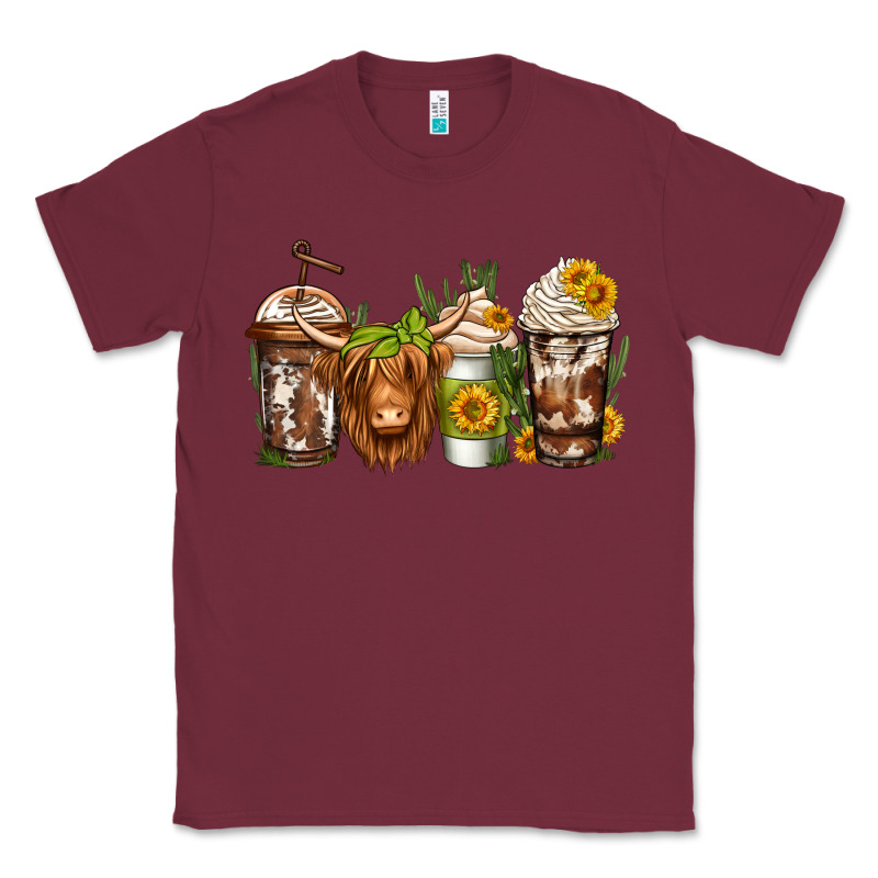 Longhaired Cow Coffee Classic Tee by Jasminsmagicworld | Teevron