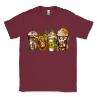 Burgundy longhaired cow coffee Classic Tee - Jasminsmagicworld
