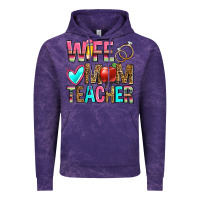 Cloud Purple wife mom teacher Vintage Hoodie - Zillion Design Studio