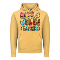 Vintage Mustard wife mom teacher Vintage Hoodie - Zillion Design Studio