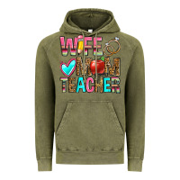 Vintage Olive wife mom teacher Vintage Hoodie - Zillion Design Studio