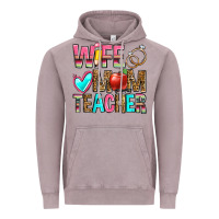 Vintage Zinc wife mom teacher Vintage Hoodie - Zillion Design Studio