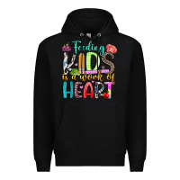 Black feeding kids is a work of heart Premium Hoodie - Artiststas
