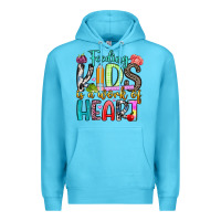 Ocean Blue feeding kids is a work of heart Premium Hoodie - Artiststas