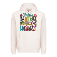 Pale Pink feeding kids is a work of heart Premium Hoodie - Artiststas