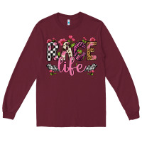 Burgundy race life Long Sleeve Tee - Artiststas