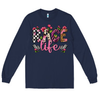 Navy race life Long Sleeve Tee - Artiststas