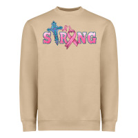 Mushroom strong with cross ribbon Heavyweight Sweatshirt - HRA Design Shop
