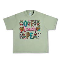 Oil Green coffee teach repeat Urban Heavy Tee - HRA Design Shop