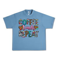 Pebble Blue coffee teach repeat Urban Heavy Tee - HRA Design Shop