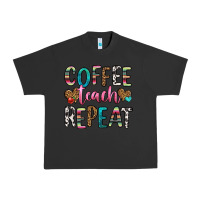 Pigment Black coffee teach repeat Urban Heavy Tee - HRA Design Shop