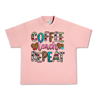 Salmon coffee teach repeat Urban Heavy Tee - HRA Design Shop