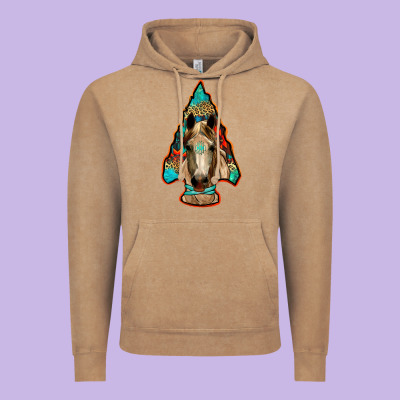 Arrowhead Horse Vintage Hoodie Designed By Ranaportraitstore
