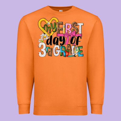 My First Day Of 3rd Grade Premium Sweatshirt Designed By Nancycooperartshop