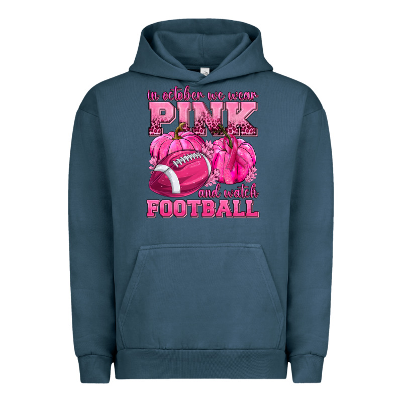 In October We Wear Pink Watch Football Urban Hoodie by texasbilliewilder | Teevron