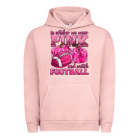 Pigment Salmon In October We Wear Pink Watch Football Urban Hoodie - texasbilliewilder