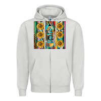 Dove Grey western teacher Zipper Hoodie - LillyAllenDesigns