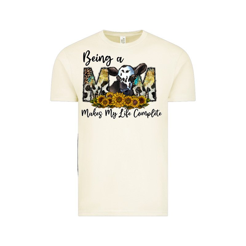 Being A Mom Makes My Life Complate Vintage Tee by CowhideDigitalArt | Teevron