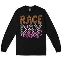 Black race day vibes Long Sleeve Tee - Artiststas