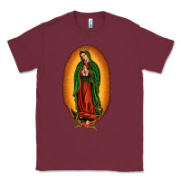 Burgundy our lady of Guadalupe Classic Tee - JahusDesignShop