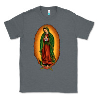 Charcoal Heather our lady of Guadalupe Classic Tee - JahusDesignShop