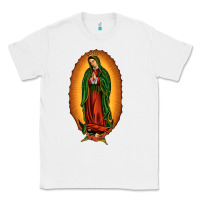 White our lady of Guadalupe Classic Tee - JahusDesignShop