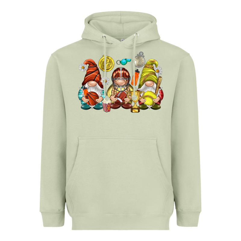 Sports Gnomies Heavyweight Hoodie by NancyCooperArtShop | Teevron