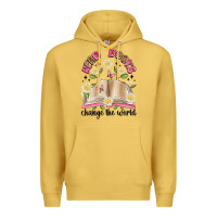 Antique Gold read books change the world artiststas Premium Hoodie - Artiststas