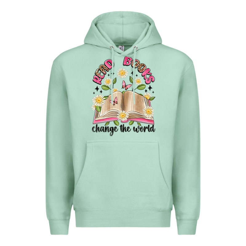 Read Books Change The World Artiststas Premium Hoodie by Artiststas | Teevron