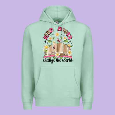 Read Books Change The World Artiststas Premium Hoodie Designed By Artiststas