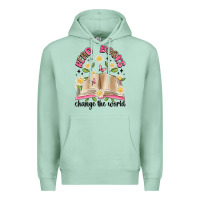 Seafoam read books change the world artiststas Premium Hoodie - Artiststas