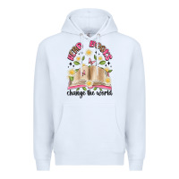 White read books change the world artiststas Premium Hoodie - Artiststas