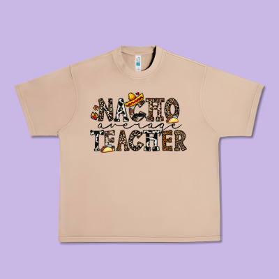 Nacho Averange Teacher Urban Heavy Tee Designed By Cowhidedigitalart