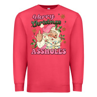 Cardinal merry christmas assholes Premium Sweatshirt - MaliasSmallBusiness