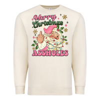 Sandshell merry christmas assholes Premium Sweatshirt - MaliasSmallBusiness