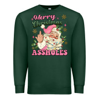 Sports Green merry christmas assholes Premium Sweatshirt - MaliasSmallBusiness