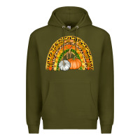 Army Green fall rainbow Premium Hoodie - AdoDesignShop