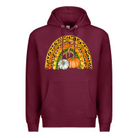 Burgundy fall rainbow Premium Hoodie - AdoDesignShop
