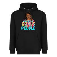 Black chasing goals not people Heavyweight Hoodie - NancyCooperArtShop