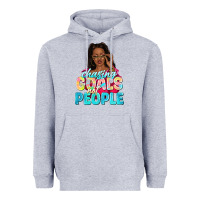 Heather Grey chasing goals not people Heavyweight Hoodie - NancyCooperArtShop