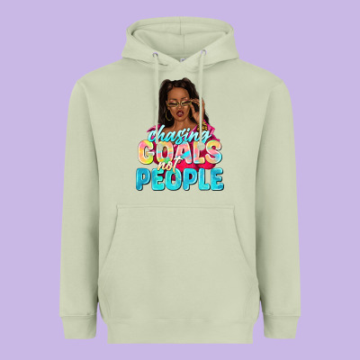 Chasing Goals Not People Heavyweight Hoodie Designed By Nancycooperartshop